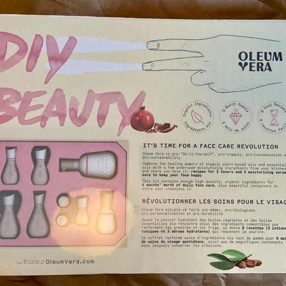 UNOPENED Oleum Vera Feed Your Skin Organic DIY Face Moisturizing Kit - Picture 2 of 3